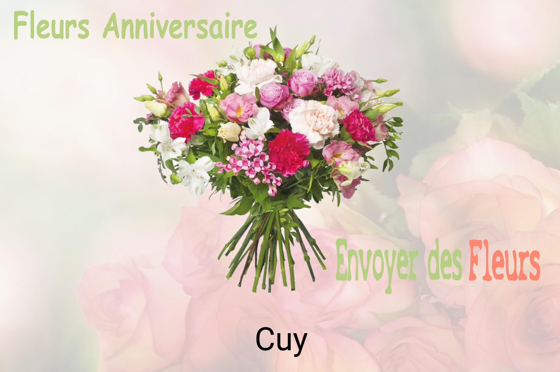 Bouquet de fleurs d’anniversaire livré à Cuy